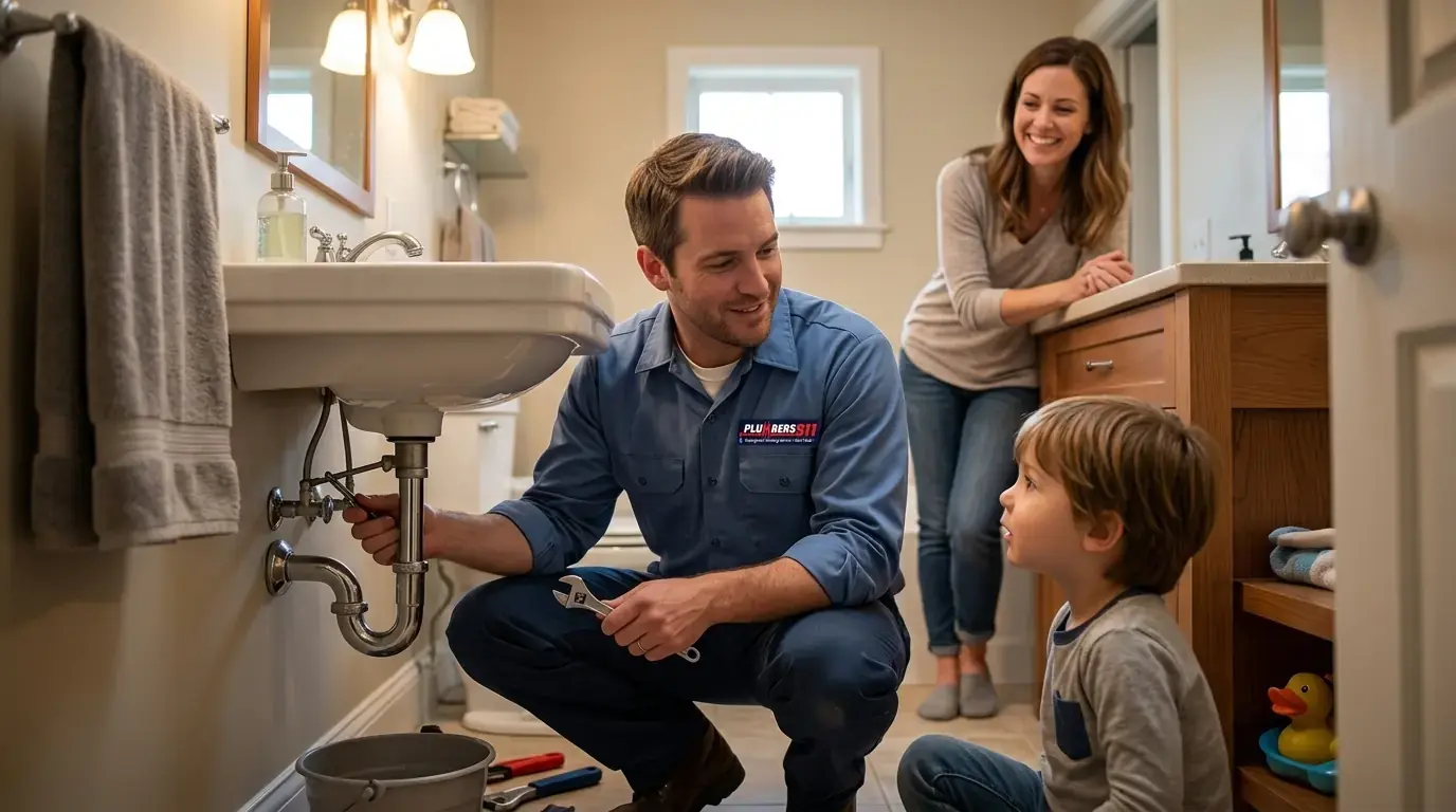 Licensed plumber at work in Island Lake, IL